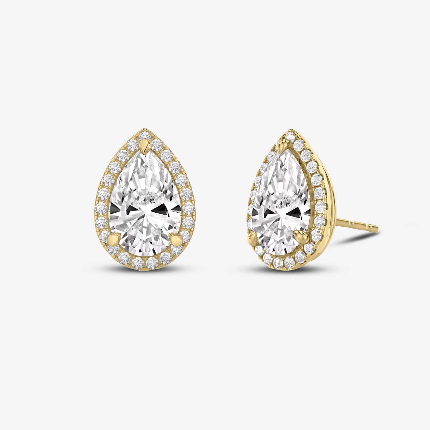 Pear Stud Earrings
